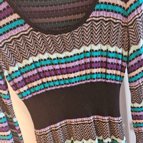 INC International Concepts Missoni-inspired Knit Dress - Size L - Picture 2 of 6